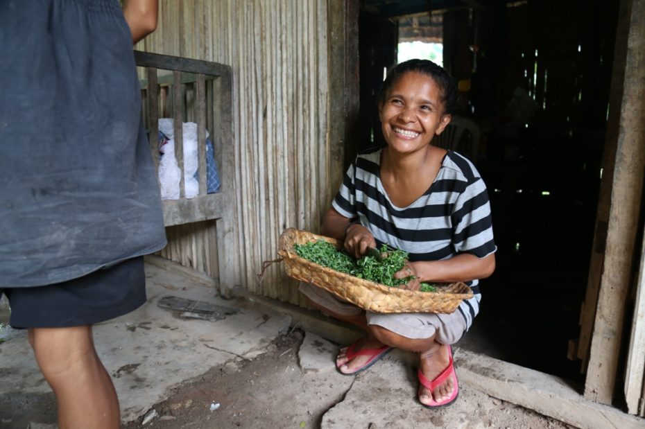 This lady we met in Timor-Leste had a beautiful smile. Whether she is very happy or not, I don't know!